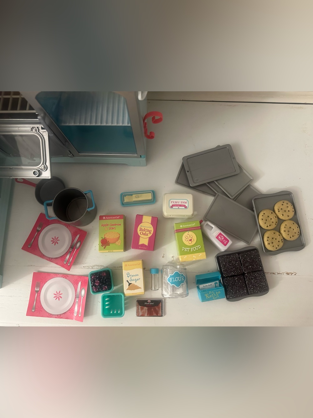 American Girl Doll Kitchen Set and Accessories - Picture 2 of 9